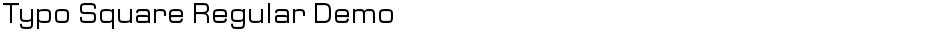 Typo Square Regular DemoDemo
