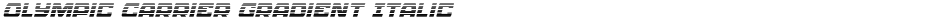 Olympic Carrier Gradient ItalicDemo