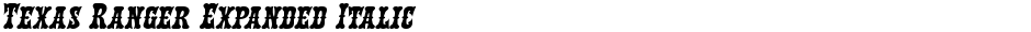 Texas Ranger Expanded ItalicDemo
