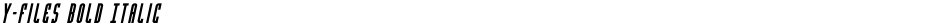 Y-Files Bold ItalicDemo