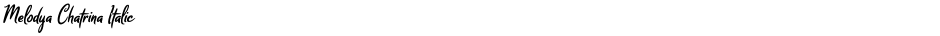 Melodya Chatrina ItalicDemo