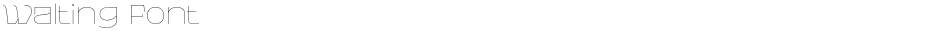 Walting FontDemo