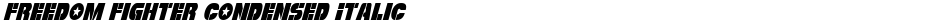 Freedom Fighter Condensed ItalicDemo