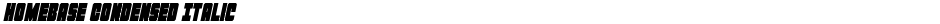 Homebase Condensed ItalicDemo