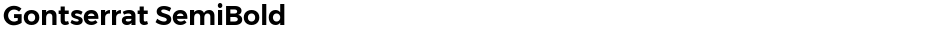 Gontserrat SemiBoldDemo