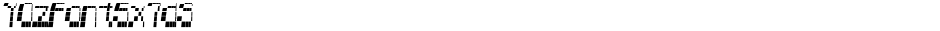 YOzFont5x7dSDemo