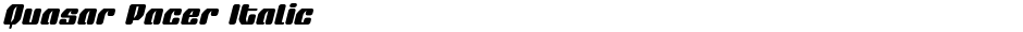 Quasar Pacer ItalicDemo