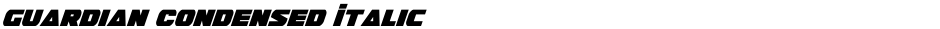 Guardian Condensed ItalicDemo
