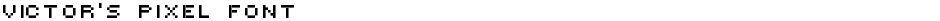 Victor's Pixel FontDemo