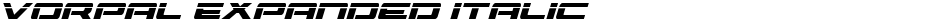 Vorpal Expanded ItalicDemo