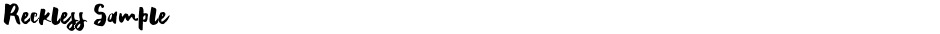 Reckless SampleDemo