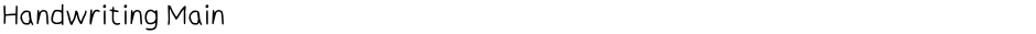 Handwriting MainDemo