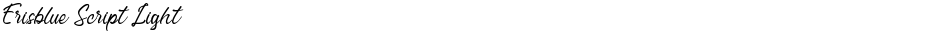 Erisblue Script LightDemo