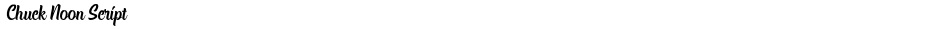 Chuck Noon ScriptDemo