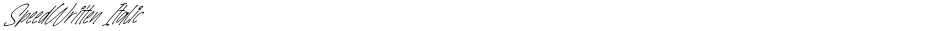 SpeedWritten ItalicDemo