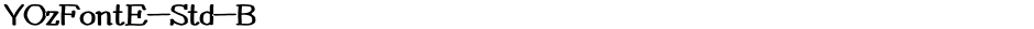 YOzFontE-Std-BDemo