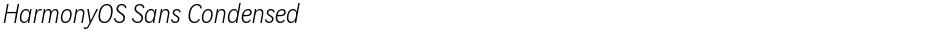 HarmonyOS Sans CondensedDemo