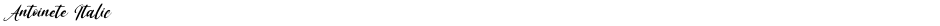 Antoinete ItalicDemo