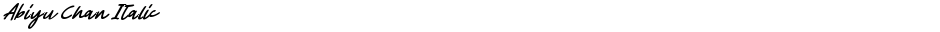 Abiyu Chan ItalicDemo