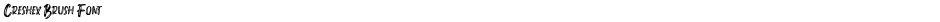 Creshex Brush FontDemo