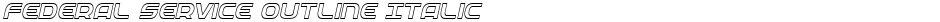 Federal Service Outline ItalicDemo