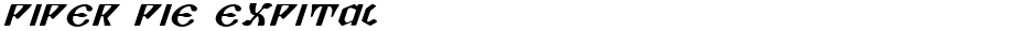 Piper Pie ExpItalDemo