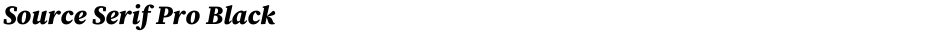 Source Serif Pro BlackDemo