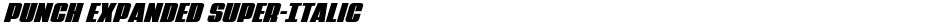 Punch Expanded Super-ItalicDemo