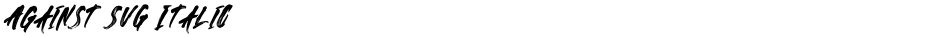 Against SVG ItalicDemo