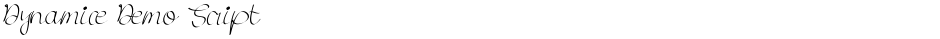 Dynamice Demo ScriptDemo