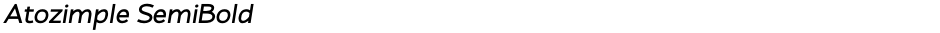 Atozimple SemiBoldDemo