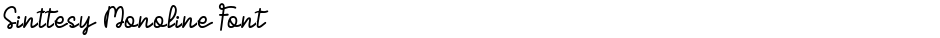 Sinttesy Monoline FontDemo