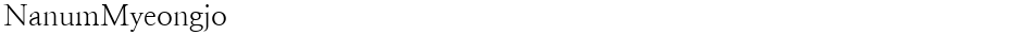 NanumMyeongjoDemo