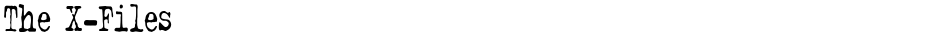 The X-FilesDemo