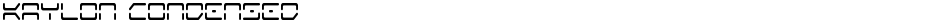 Kaylon CondensedDemo