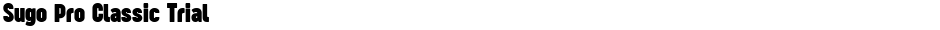 Sugo Pro Classic TrialDemo