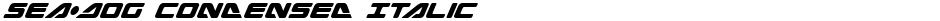 Sea-Dog Condensed ItalicDemo