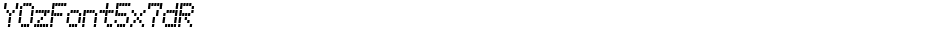YOzFont5x7dRDemo