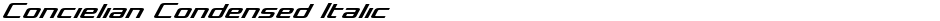 Concielian Condensed ItalicDemo