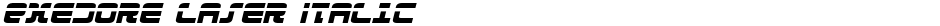 Exedore Laser ItalicDemo