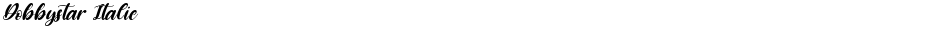 Dobbystar ItalicDemo