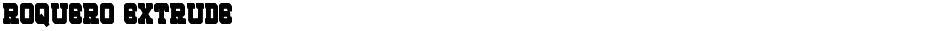 ROQUERO ExtrudeDemo