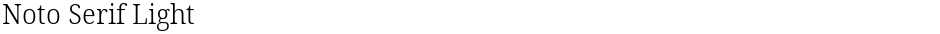 Noto Serif LightDemo