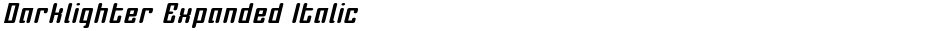 Darklighter Expanded ItalicDemo