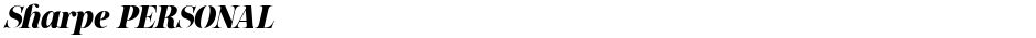 Sharpe PERSONALDemo