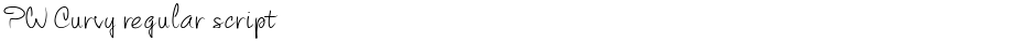 PW Curvy regular scriptDemo