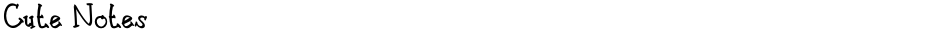 Cute NotesDemo