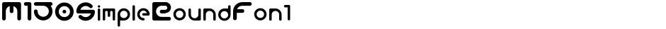 M150SimpleRoundFontDemo