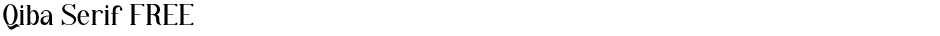 Qiba Serif FREEDemo