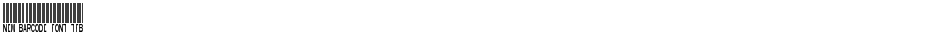 New Barcode Font tfbDemo